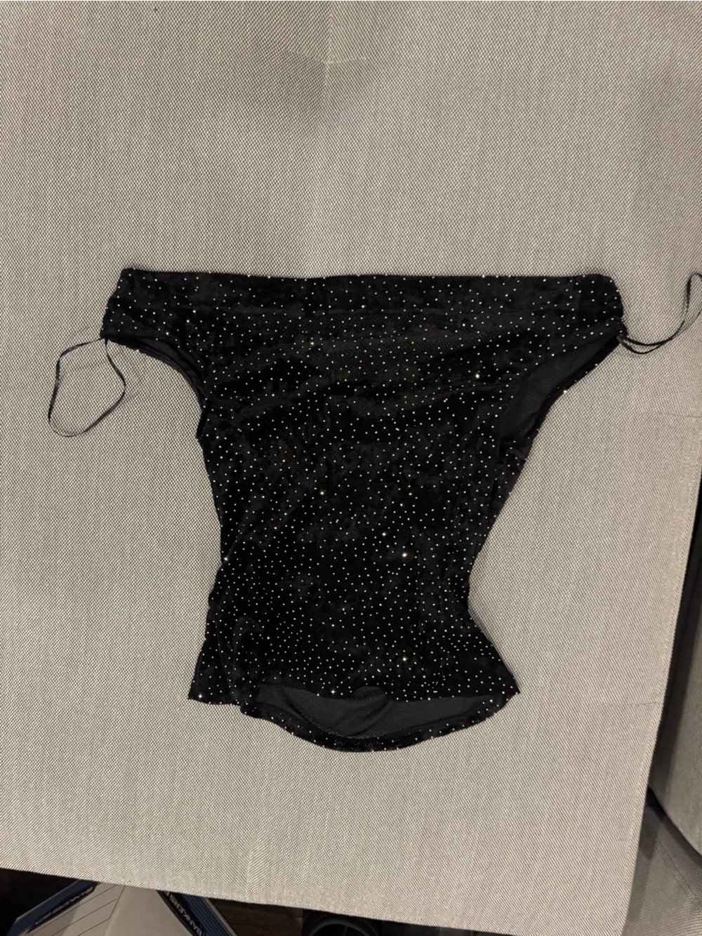 Mango Black Sparkle Hipster Panty